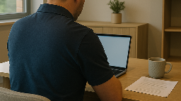 Ville Karesto working in office